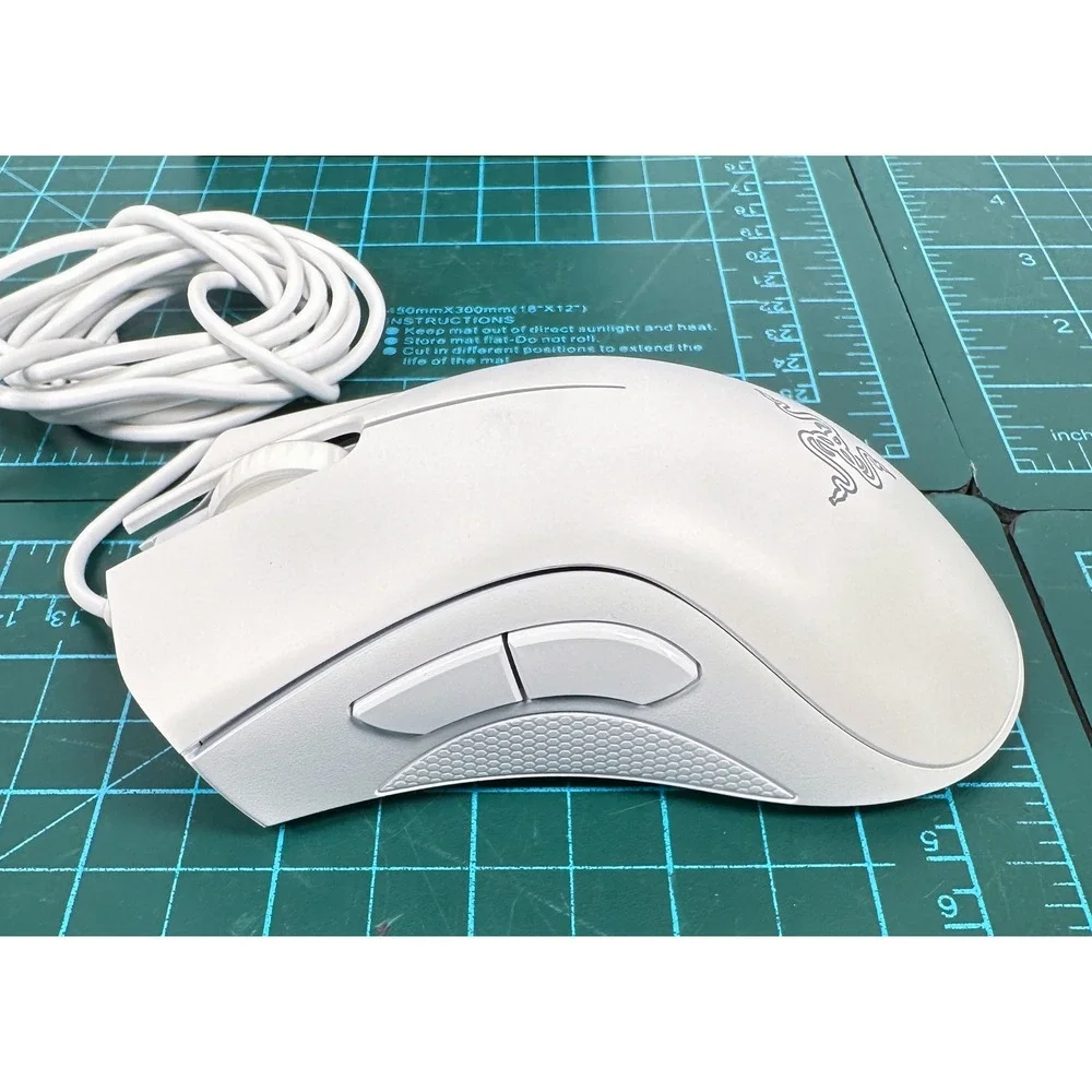 Razer DeathAdder Essential White Edition Wired Gaming Mouse 6400 DPI RZ01-0385